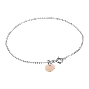 Enamel Ball chain bracelet Rosa 